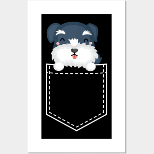 Schnauzer in my pocket Posters and Art